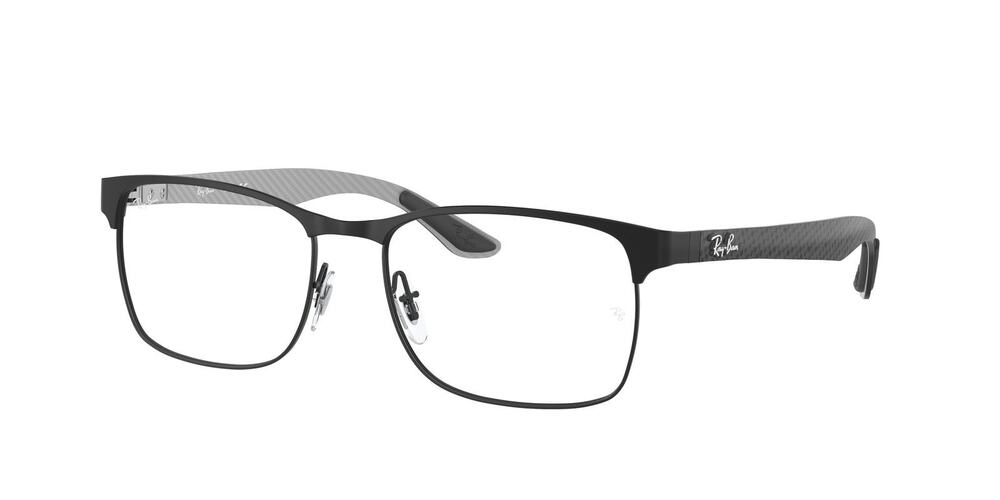 Ray-Ban RX8416 Eyeglasses Frames Only Matte Black Gunmetal Square 55mm 2916 Mens